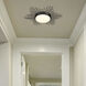 Kieran LED 18.25 inch Matte Black Flush Mount Ceiling Light